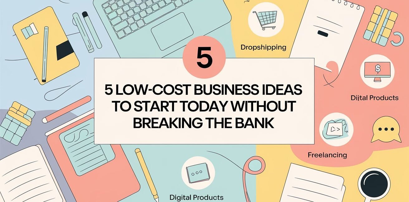 5 low cost business ideas to start today